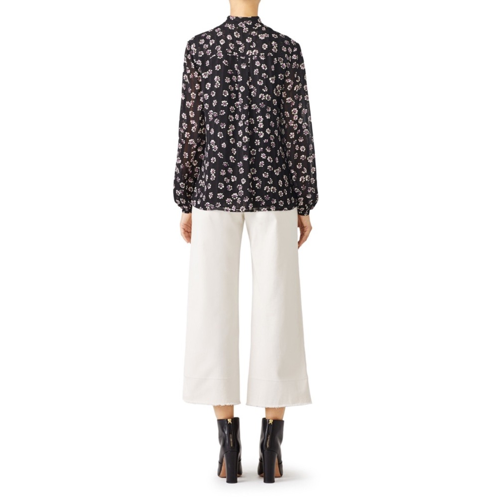 TORY BURCH • Emma Bow Floral Blouse - Picture 4 of 5